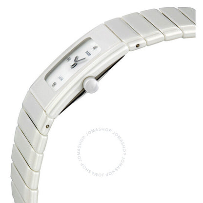 Rado, Ceramica Small Jubile White Diamond Dial Ladies Watch