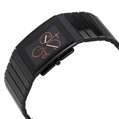 ساعة رادو سيراميكا XL كرونوغراف للرجال بمينا أسود