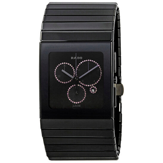 Rado, Ceramica XL Chronograph Black Dial Men's Watch