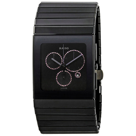 Rado, Ceramica XL Chronograph Black Dial Men's Watch