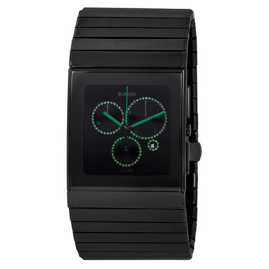 Rado, Ceramica XL Chronograph Black Dial Men's Watch