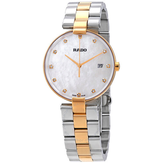 Rado, Couple White Mother of Pearl Diamond Dial Ladies Watch