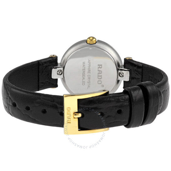 Rado, Coupole Black Dial Ceramic Case Ladies Watch
