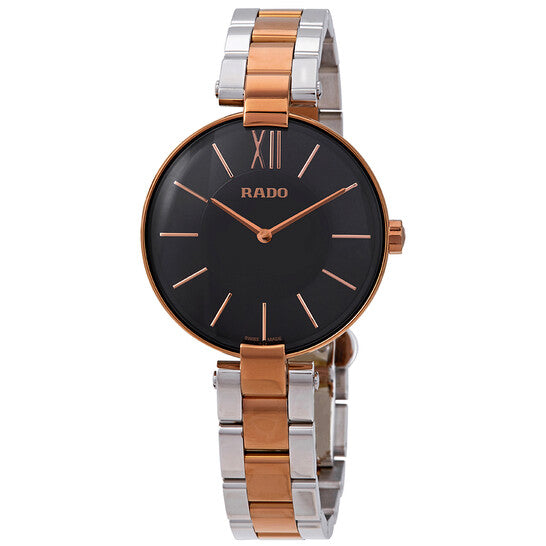Rado, Coupole Black Dial Ladies Watch