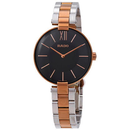 Rado, Coupole Black Dial Ladies Watch