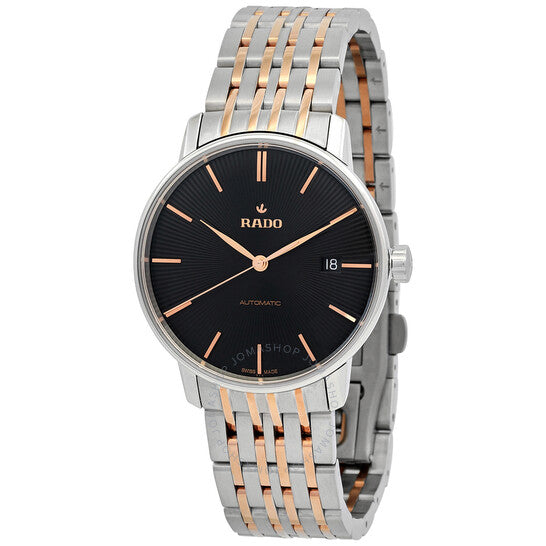 Rado, Coupole Classic Automatic Black Dial Two-Tone Men's Watch