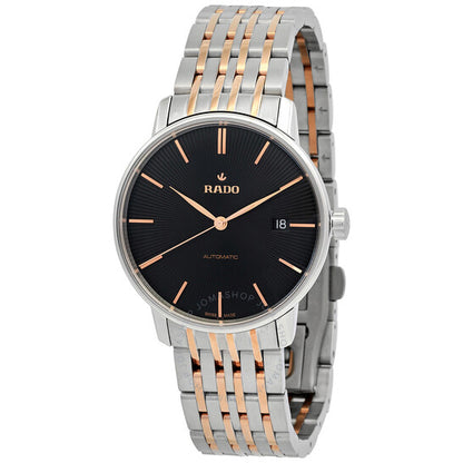 Rado, Coupole Classic Automatic Black Dial Two-Tone Men's Watch