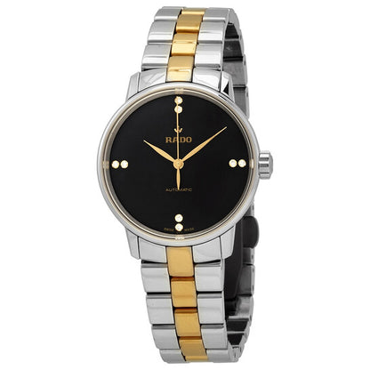 Rado, Coupole Classic Automatic Black Diamond Dial Ladies Watch
