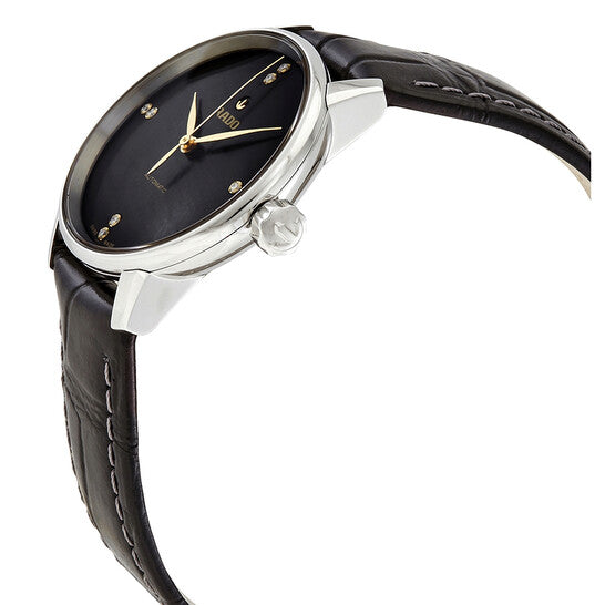 Rado, Coupole Classic Black Diamond Dial Automatic Ladies Watch