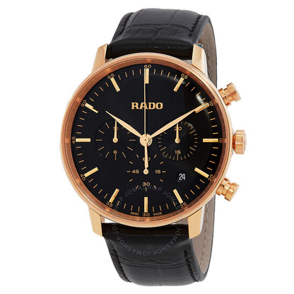 Rado, Coupole Classic Chronograph Quartz Black Dial Men's Watch