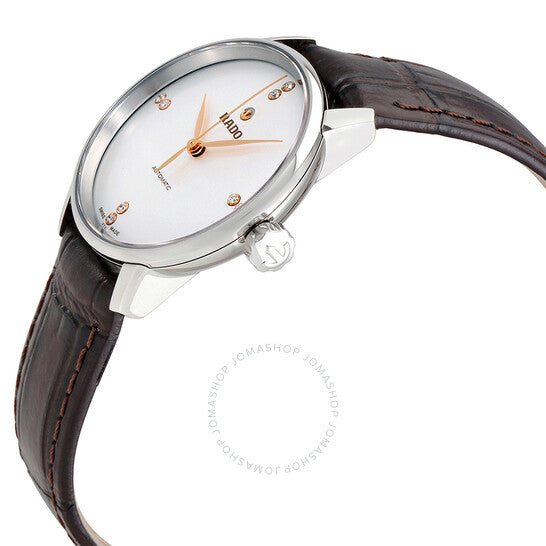 Rado, Coupole Classic Automatic Silver Dial Ladies Leather Watch