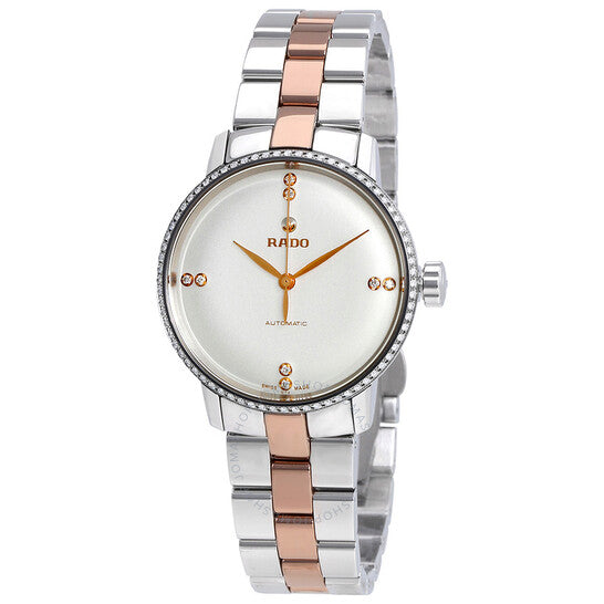 Rado, Coupole Classic Automatic White Dial Diamond Ladies Watch