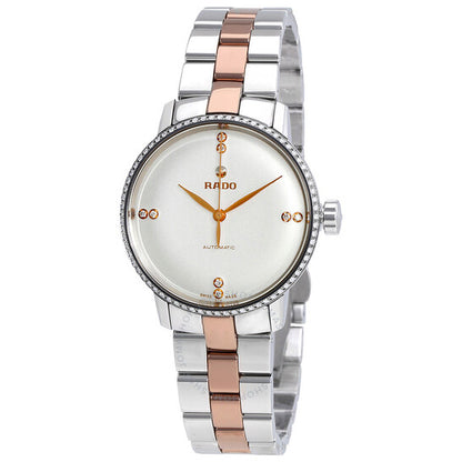 Rado, Coupole Classic Automatic White Dial Diamond Ladies Watch