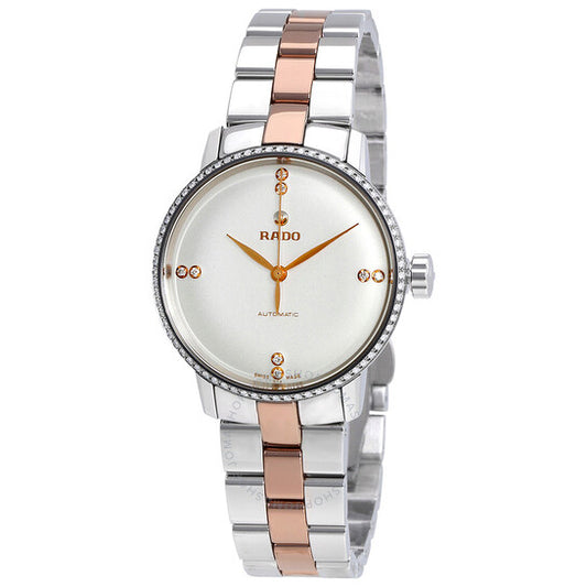 Rado, Coupole Classic Automatic White Dial Diamond Ladies Watch