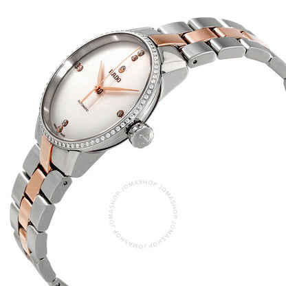 Rado, Coupole Classic Automatic White Dial Diamond Ladies Watch