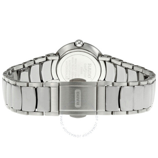 Rado, Coupole Diamond Platinum-tone Ceramic Mini Ladies Watch