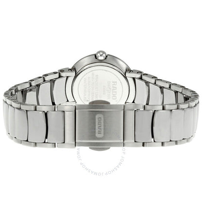 Rado, Coupole Diamond Platinum-tone Ceramic Mini Ladies Watch