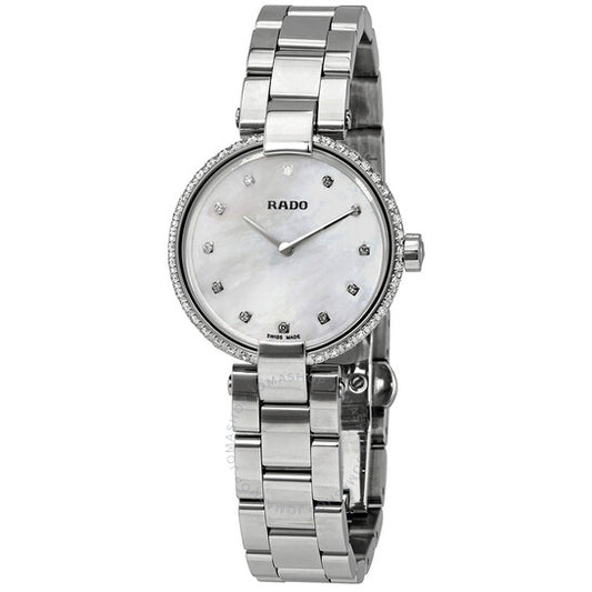 Rado, Coupole White Mother of Pearl Diamonds Dial Ladies Watch