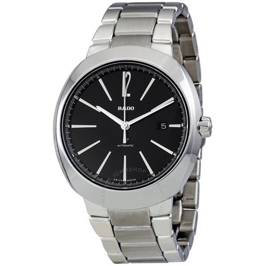 Rado, D Star Automatic Black Dial Stainless Steel Men's Watch