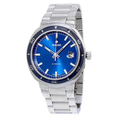 Rado, D Star Blue Dial Stainless Steel Men's Watch