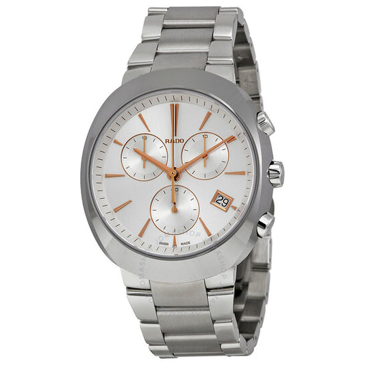 Rado, D Star Chronograph Off White Dial Stainless Steel Men's Watch
