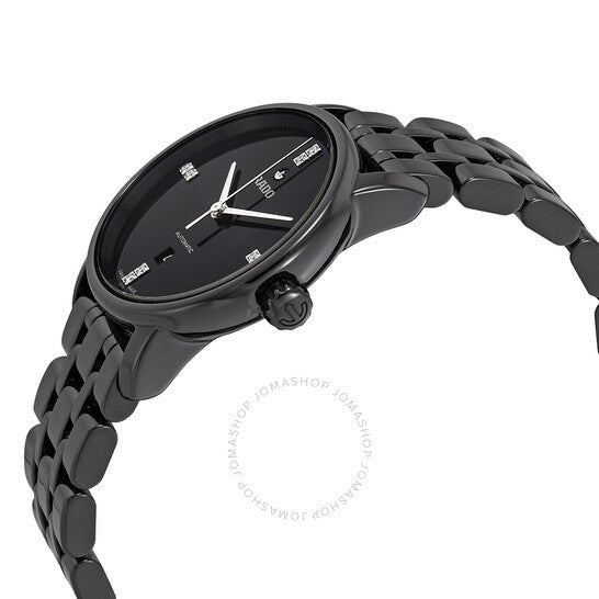 Rado, DiaMaster Automatic Diamond Black Dial Ladies Watch