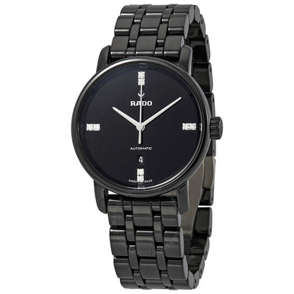 Rado, DiaMaster Automatic Diamond Black Dial Ladies Watch