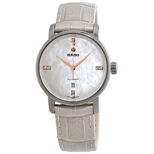 Rado, Diamaster Automatic Diamond White Mother of Pearl Dial Ladies Watch