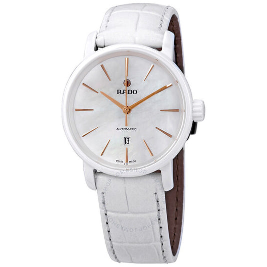Rado, DiaMaster Automatic White Mother of Pearl Dial Ladies Watch