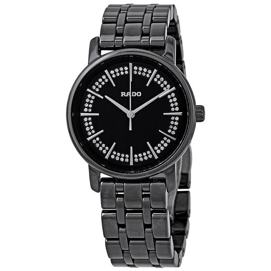 Rado, Diamaster Black Crystal Dial Ladies Watch