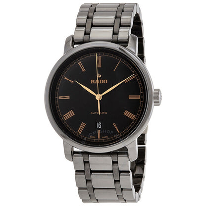 Rado, DiaMaster Black Dial Automatic Men's Ceramic Watch