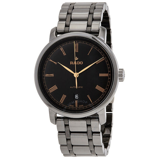 Rado, DiaMaster Black Dial Automatic Men's Ceramic Watch