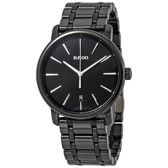 Rado, DiaMaster Black Dial Black Ceramic Men's Watch