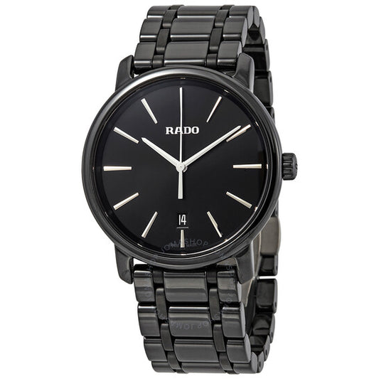 Rado, DiaMaster Black Dial Black Ceramic Men's Watch