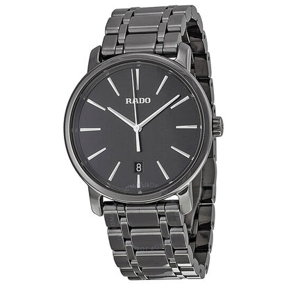 Rado, DiaMaster Black Dial Plasma Ceramic Men's Watch