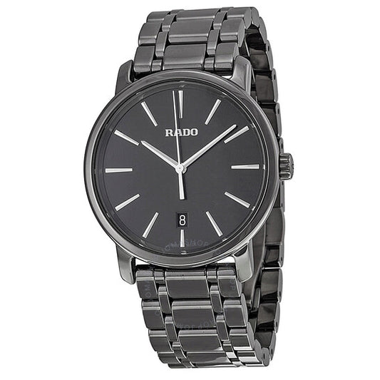 Rado, DiaMaster Black Dial Plasma Ceramic Men's Watch