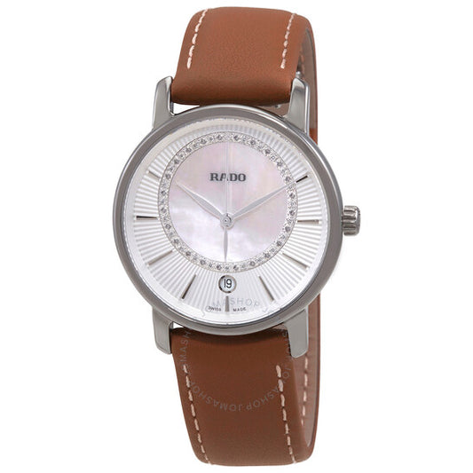 Rado, DiaMaster Diamonds White Mother of Pearl Dial Ladies Watch