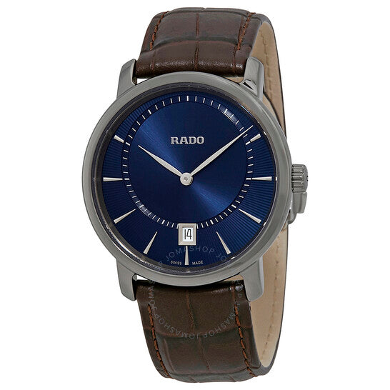 Rado, DiaMaster Quartz Blue Dial Ceramic Men's Watch