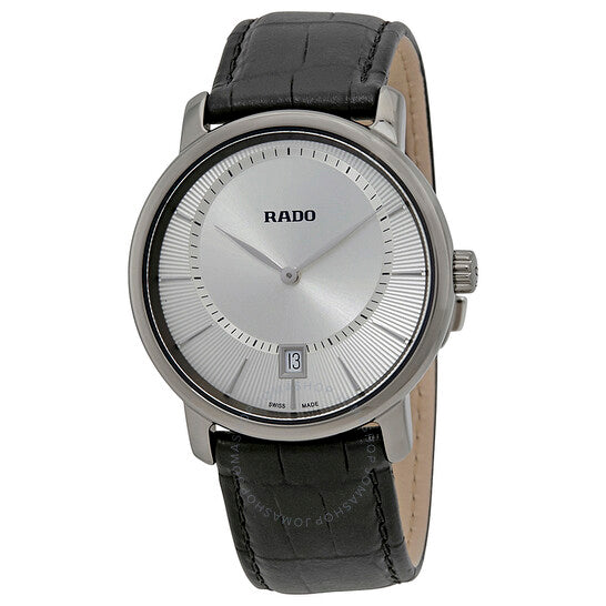 Rado, DiaMaster Quartz Silver Dial Ceramic Men's Watch