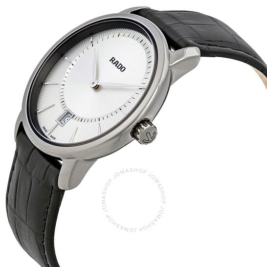 Rado, DiaMaster Quartz Silver Dial Ceramic Men's Watch