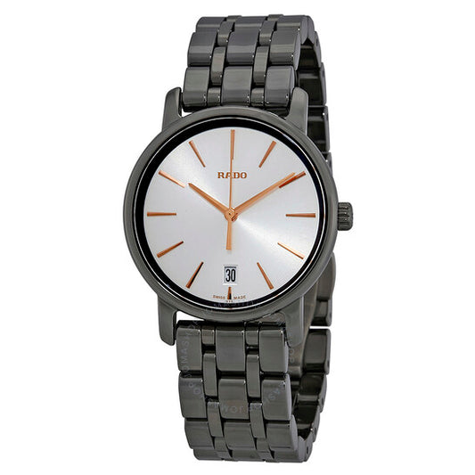 Rado, DiaMaster Silver Dial Ladies Ceramic Watch