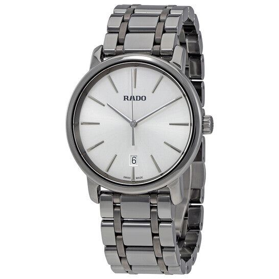 Rado, DiaMaster XL Silver Dial Men's Ceramic Watch