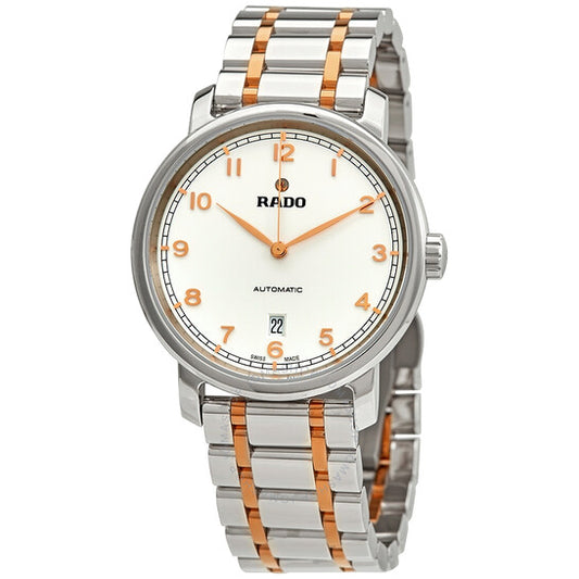 Rado, DiaMaster XL Automatic White Dial Two-tone Men's Watch