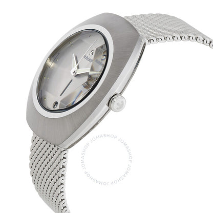 رادو، ساعة دياستار أوتوماتيكية للرجال بمينا فضي