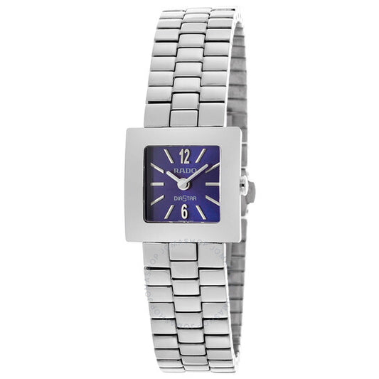 ساعة رادو دايستار كوارتز بمينا زرقاء للنساء