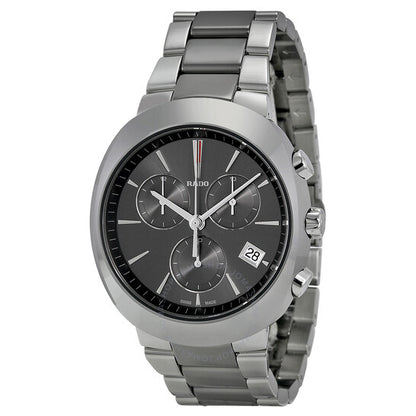 Rado, D-Star Chronograph Grey Dial Two-Tone Ceramic Men's Watch
