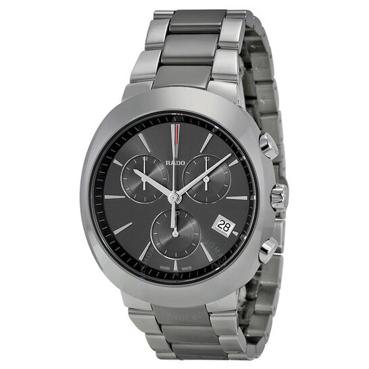 Rado, D-Star Chronograph Grey Dial Two-Tone Ceramic Men's Watch