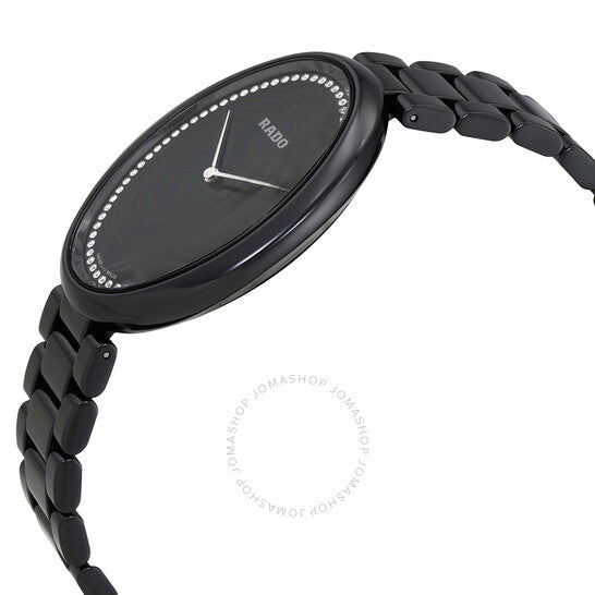Rado, Esenza Black Diamond Dial Black Ceramic Ladies Watch