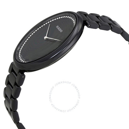 Rado, Esenza Black Diamond Dial Black Ceramic Ladies Watch
