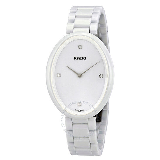 Rado, Esenza White Dial White High-tech Ceramic Ladies Watch